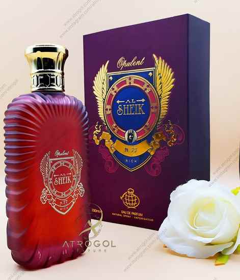 تصویر ادو پرفيوم مردانه فراگرنس ورد مدل شيخ نامبر 77 n.77 | SHEIK